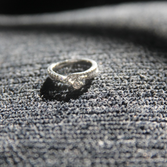 14K White Gold Diamond Engagement Ring Set - Picture 3 of 5